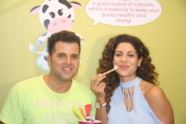 Bhakhtyar and Tanaaz Irani at the screening of Bhakhtyar's short film Drinks, Drama Aur Dhokha at the Menchies Short Film Fiesta