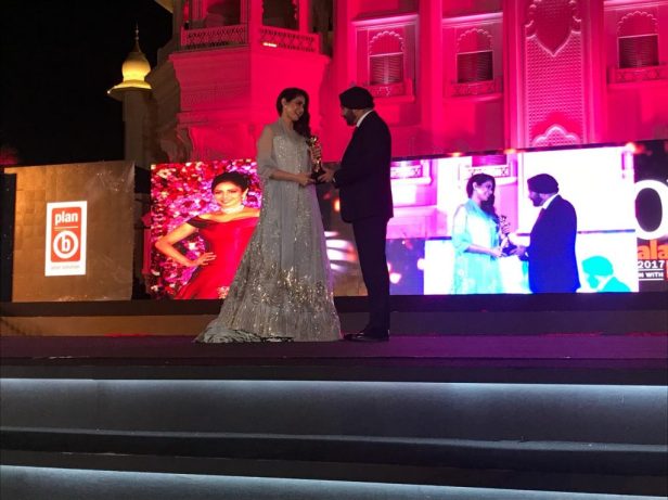 Sridevi awarded at Masala Award in Dubai