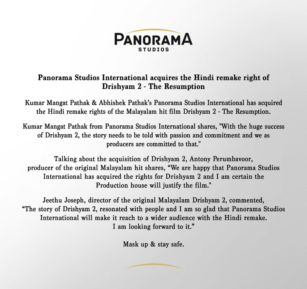 Drishyam 2 remake rights