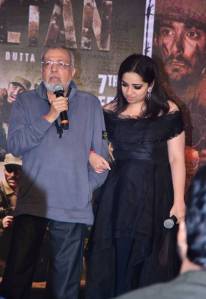 J P Dutta with daughter Nidhi Dutta at Paltan Musical Night