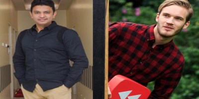 Bhushan Kumar and PewDiePie