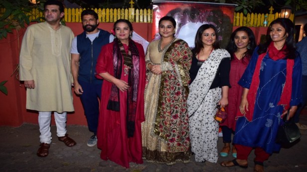Siddharth Roy Kapur, Farhan Akhtar, Shabana Azmi, Vidya Balan, Divya Dutta,Tannishtha Chatterji and Nandita Das at Kaifi Azmi’s centenary celebrations