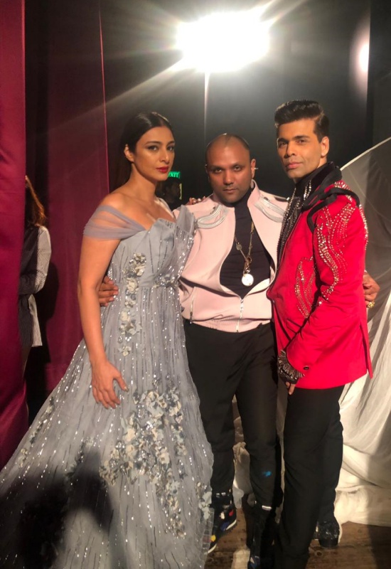 Tabu, Gaurav Gupta and Karan Johar at Lakmé Fashion Week