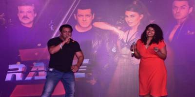 Salman Khan and Veera Saxena at Race 3, Allah Duhai Hai song launch
