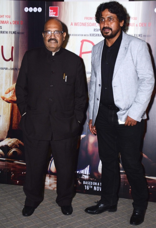 Amar Singh with director Vinod Kapri at Pihu’s Special Screening in Delhi