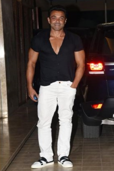 Bobby Deol at Ramesh Taurani residence for Race 3 trailer launch success Party