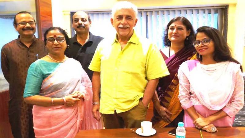 Naseeruddin Shah at Jashn-e-Premchand Finale with team Lucknow