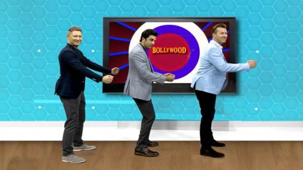 Ranbir Kapoor teaching Michael Clarke and Brett Lee Bollywood Dance Steps at Bollywood Presents watch it on Star Sports