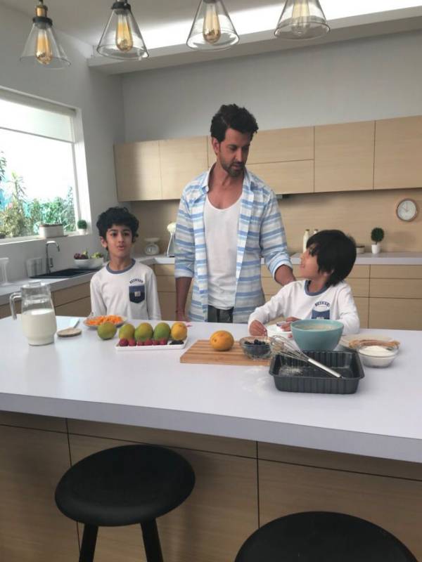 Hrithik Roshan with young co-star