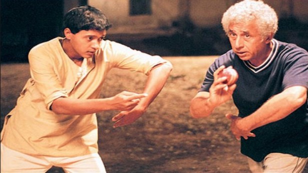 Iqbal movie still - Naseeruddin Shah as cricket coach of Shreyas Talpade