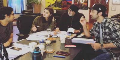 Amitabh Bachchan, Ranbir Kapoor, Alia Bhatt and Ayan Mukerji prep for The next schedule of Brahmāstra