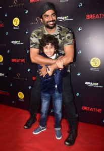 R Madhavan with Atharva at Breath Special Screening
