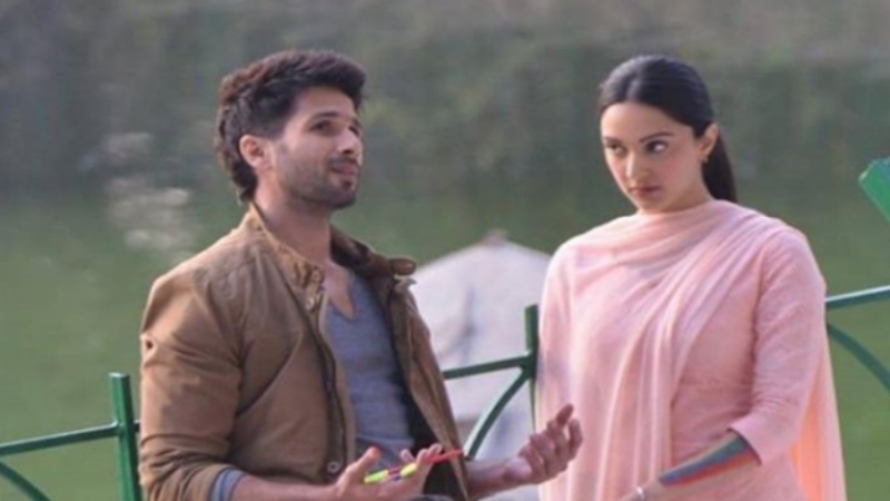 Shahid Kapoor and Kiara Advani on sets of Kabir Singh