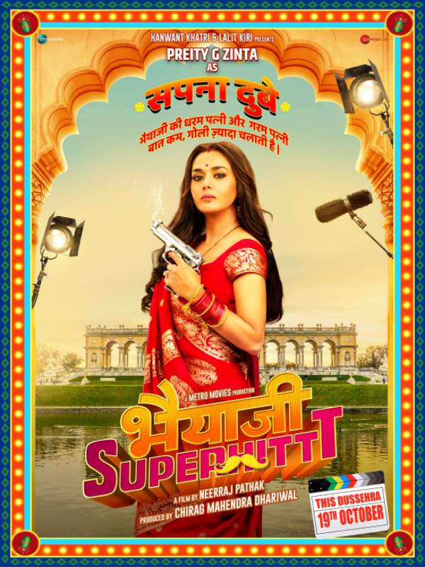 Bhaiaji Superhit- Preity G Zinta’s look