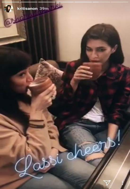 Kriti Sanon enjoying food in Chandigarh