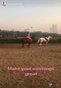 Jacqueline Fernandez Horse riding