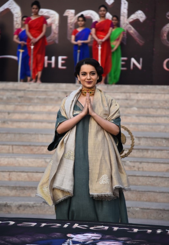 Kangana Ranaut at Manikarnika- The Queen of Jhansi's Bharat song launch in Delhi