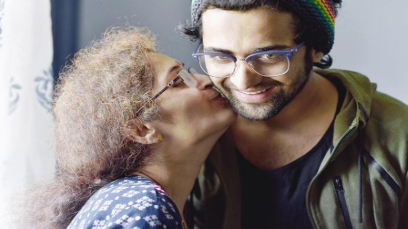 Sumedh Mudgalkar with his mother