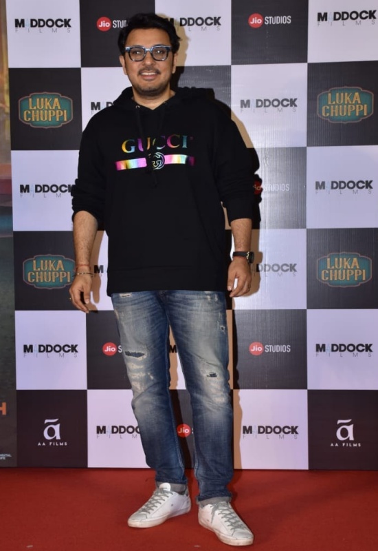 Producer Dinesh Vijan at Luka Chuppi Trailer launch