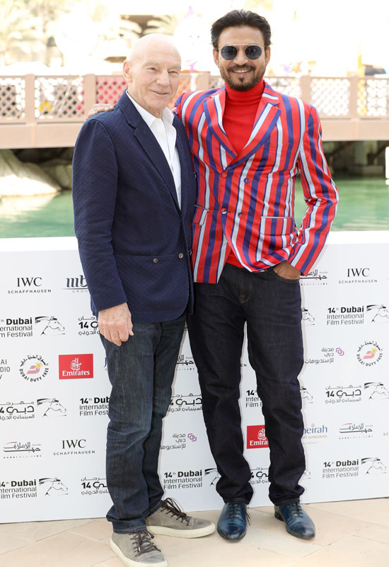 Irrfan Khan and Patrick Stewart 
