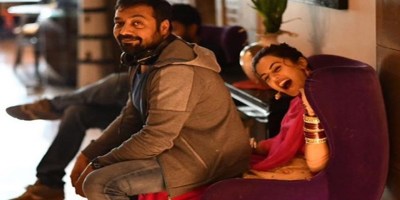 Taapsee Pannu, Anurag Kashyap on sets of Manmarziyaan