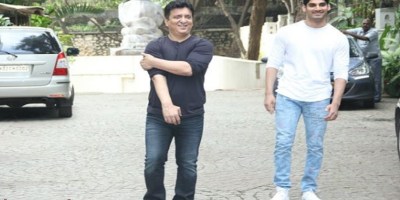 Sajid Nadiadwala and Ahan Shetty