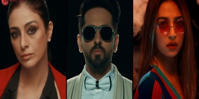Tabu, Ayushmann Khurrana and Radhika Apte in AndhaDhun