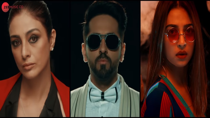 Tabu, Ayushmann Khurrana and Radhika Apte in AndhaDhun