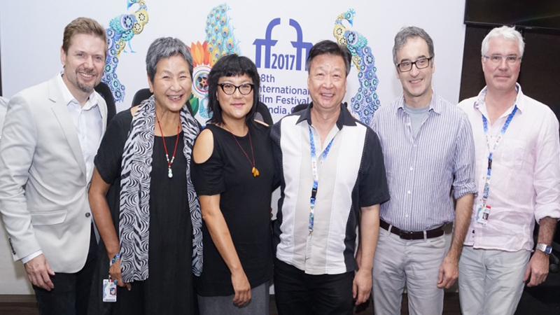 Consul General of Canada Jordan Reeves, cast of Meditation Park