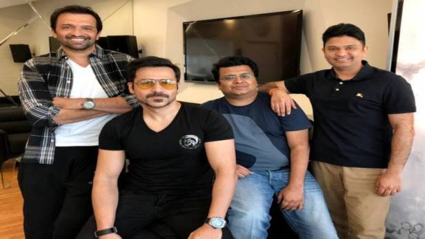 Cheat India team- Atul Kasbekar, Emraan Hashmi, Tanuj Garg and Bhushan Kumar