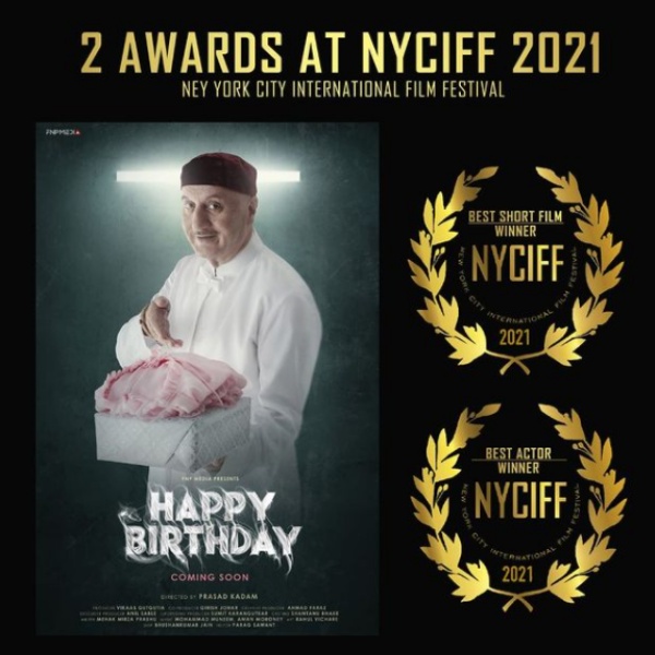Anupam Kher in the short film Happy Birthday