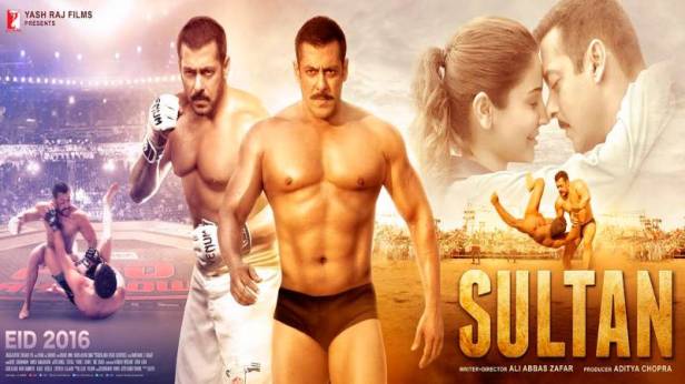 Salman Khan and Anushka Sharma in Sultan Poster