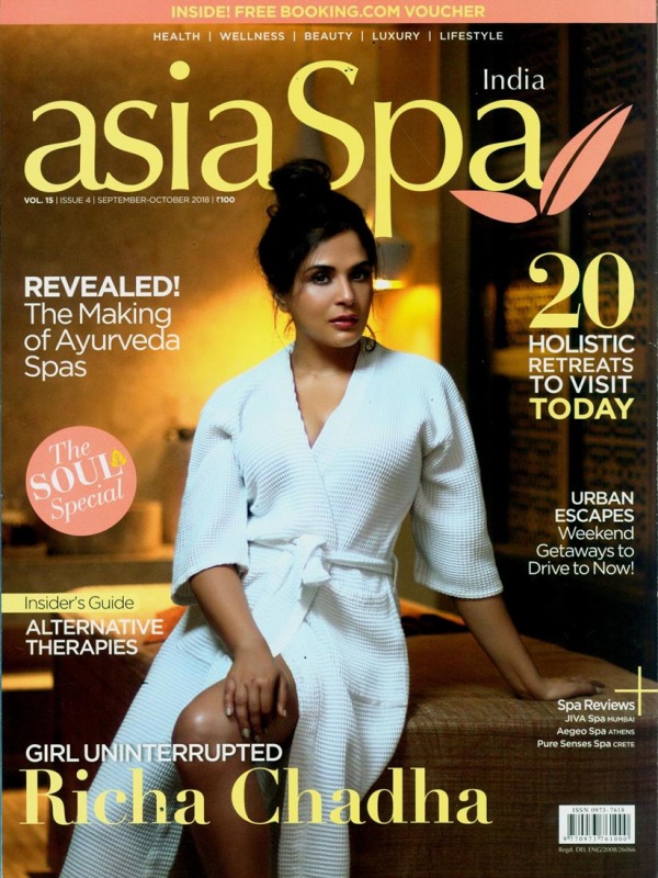Richa Chadha on Asia Spa Cover