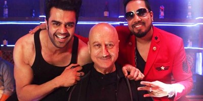 Maniesh Paul, Anupam Kher and Mika Singh, Baa Baaa Black Sheep