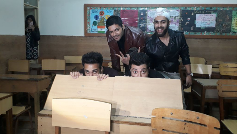 Fukrey Returns back to school,Varun Sharma, Pulkit Samrat, Manjot Singh and Ali Fazal