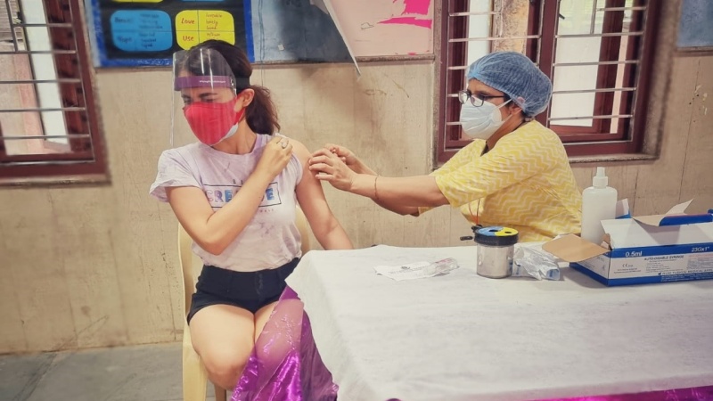 Radhika Madan gets vaccinated against Covid