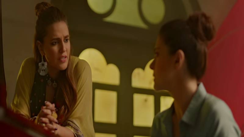 Neha Dhupia and Kajol in Helicopter Eela