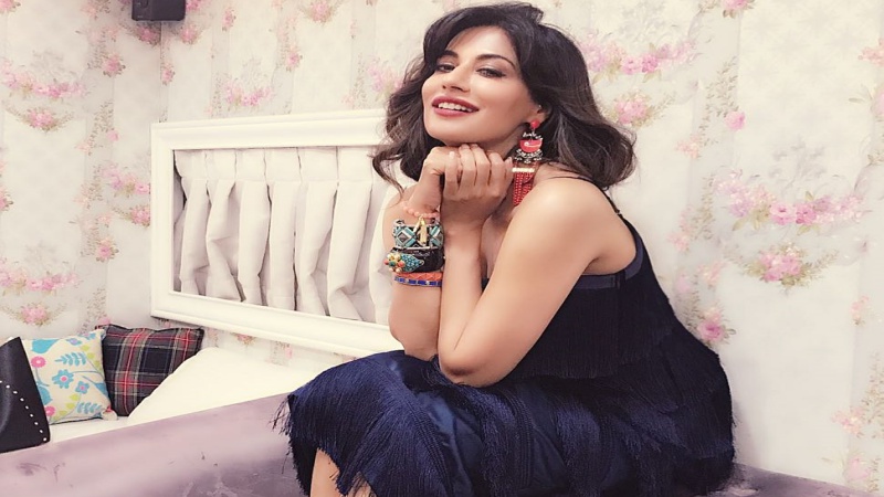 Chitrangda Singh in retro style gatsby dress