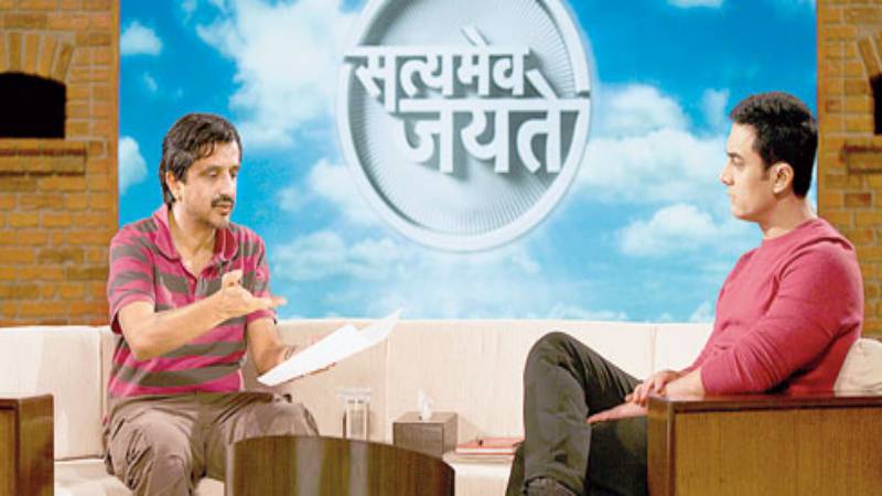 Satyajit Bhatkal, CEO Satyamev Jayate with Aamir Khan