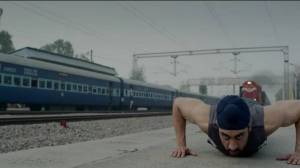 Diljit Dosanjh as Sandeep Singh practice at Railway station