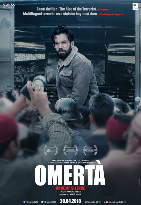 Rajkummar Rao's Omerta - 2nd Poster