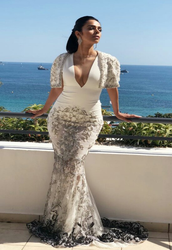 Mallika Sherawat at amfAR gala in Cannes