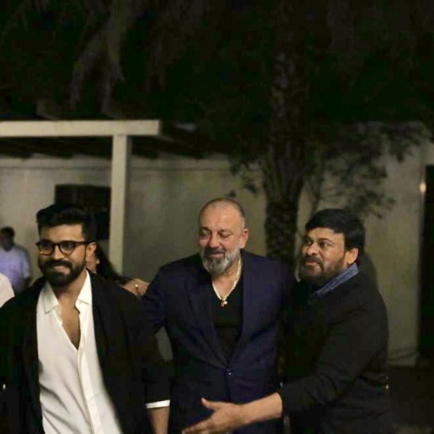 Ram Chara, Sanjay Dutt and Chiranjeevi