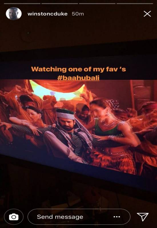 Winston Duke's Bahubali Post 