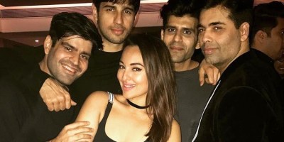 Sonakshi Sinha, Abhay Chopra, Sidharth Malhotra, Juno Chopra, Karan Johar