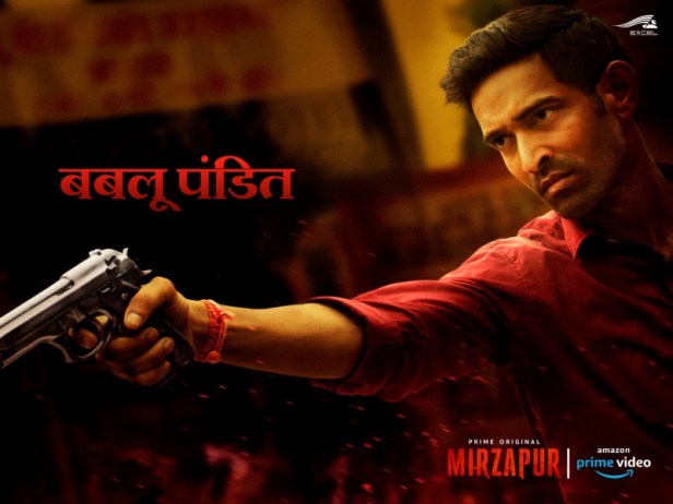 Vikrant Massey as Bablu Pandit in Mirzapur