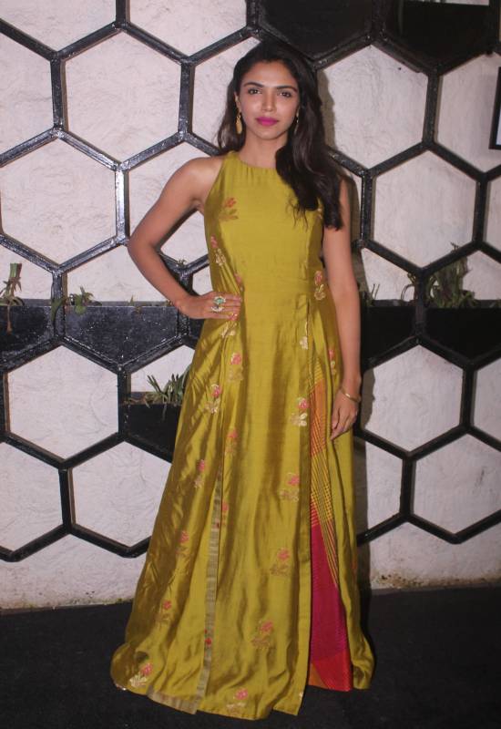 Shriya Pilgaonkar at pre-wedding bash of Shweta Tripathi and Chaitanya Sharma, aka Slow Cheeta in Mumbai