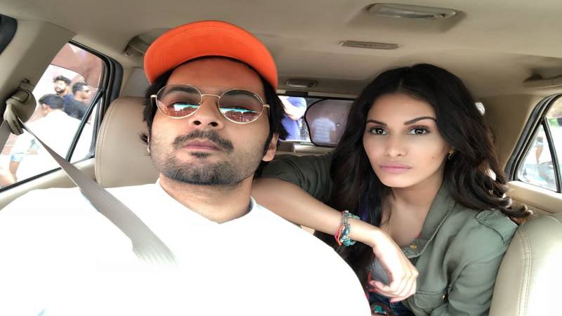 Ali Fazal, Amyra Dastur on sets of Prasthaanam