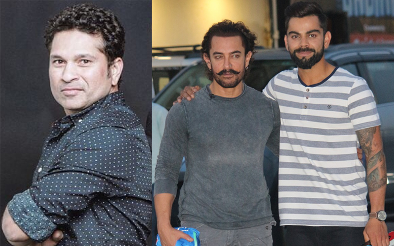 Sachin Tendulkar, Aamir Khan, Virat Kohli