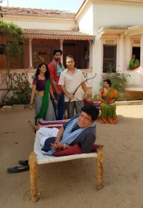 Rajesh Sharma on sets of Ishq Fitoori